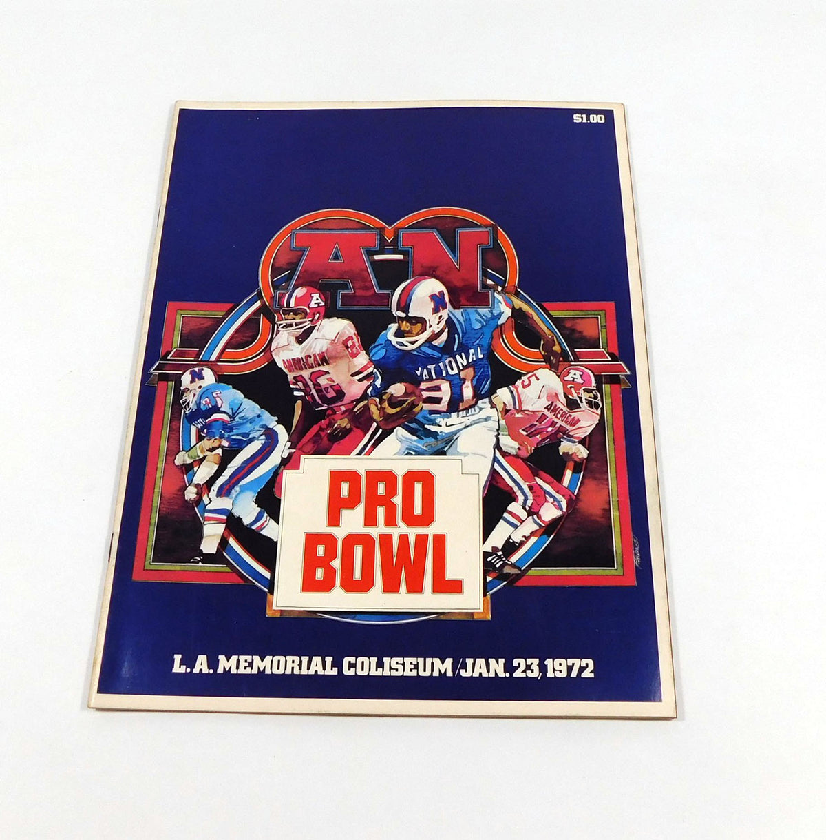 1972 NFC vs AFC Pro Bowl NFL All-Star Football Program 1-23-72