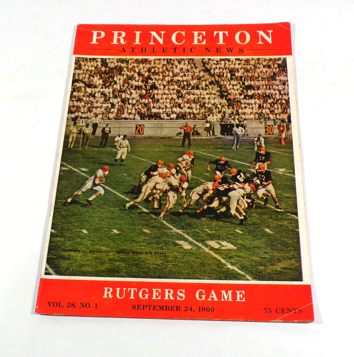 1960 Rutgers at Princeton College Football Program 9-24-60