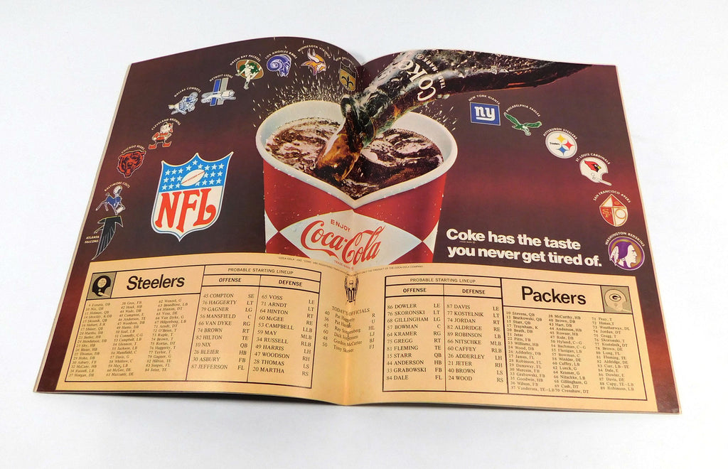 1968 Pittsburgh Steelers at Green Bay Packers NFL Football Program 8-31-68 Pic2