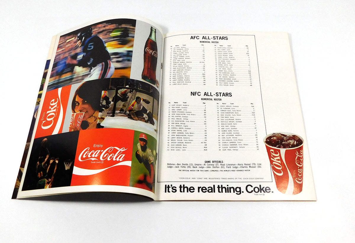 1972 NFC vs AFC Pro Bowl NFL All-Star Football Program 1-23-72 Pic2