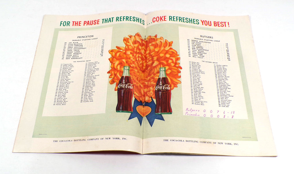 1960 Rutgers at Princeton College Football Program 9-24-60 Pic2