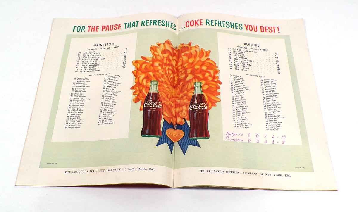 1960 Rutgers at Princeton College Football Program 9-24-60 Pic2