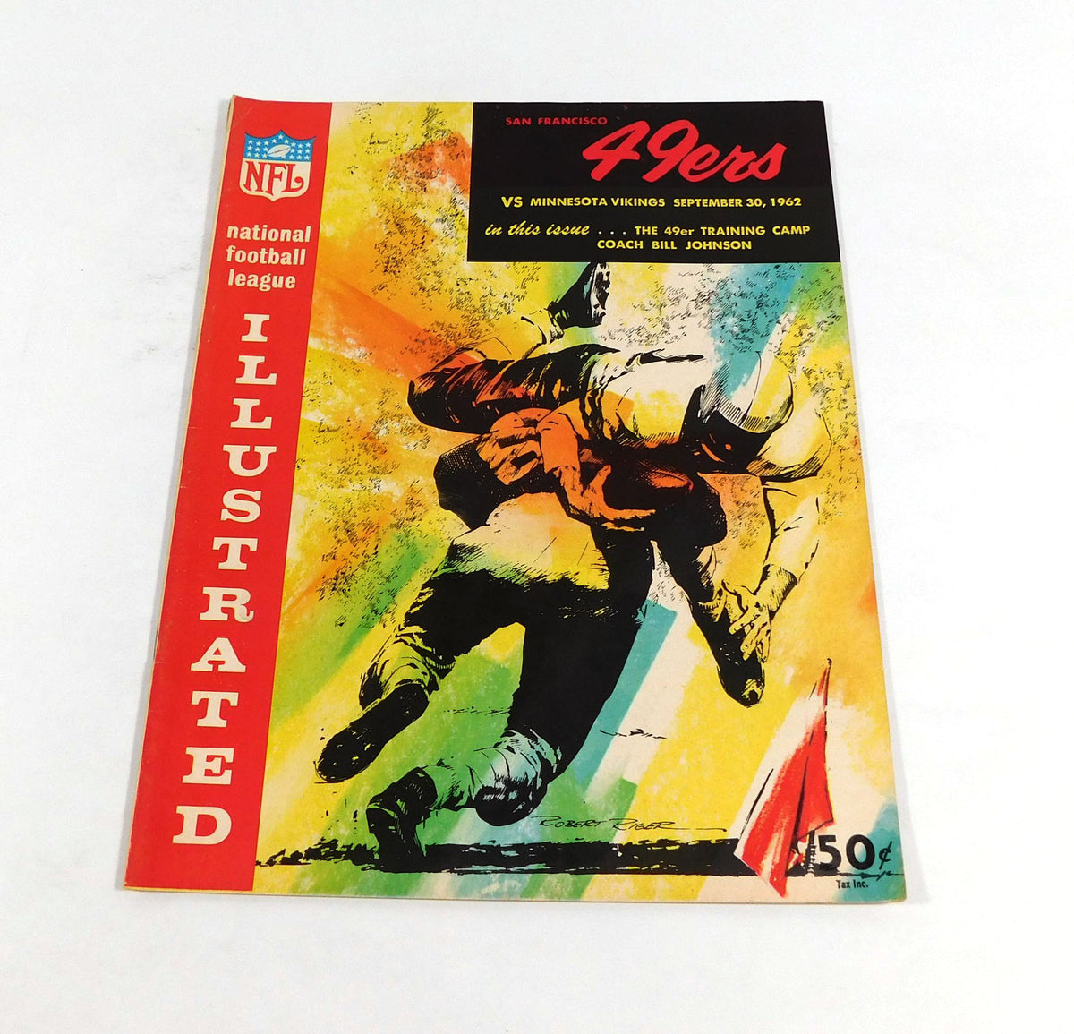 1962 Minnesota Vikings at San Francisco 49ers NFL Football Program 9-30-62
