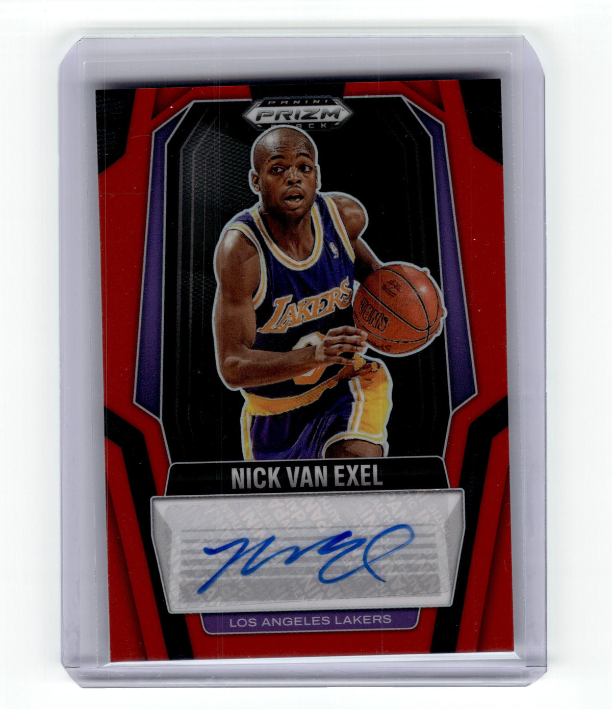 2024-25 Panini Prizm Black Nick Van Exel #SIGEXE Signatures Red Prizm /99 Auto