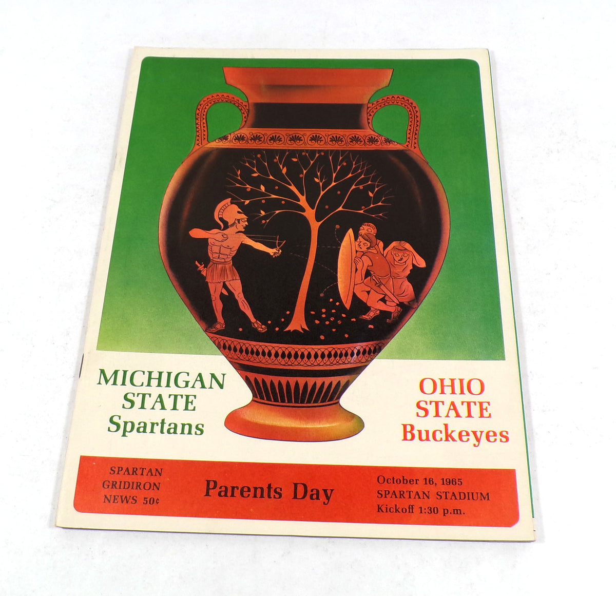 1965 Ohio State at Michigan State College Football Program 10-16-65 DA071550