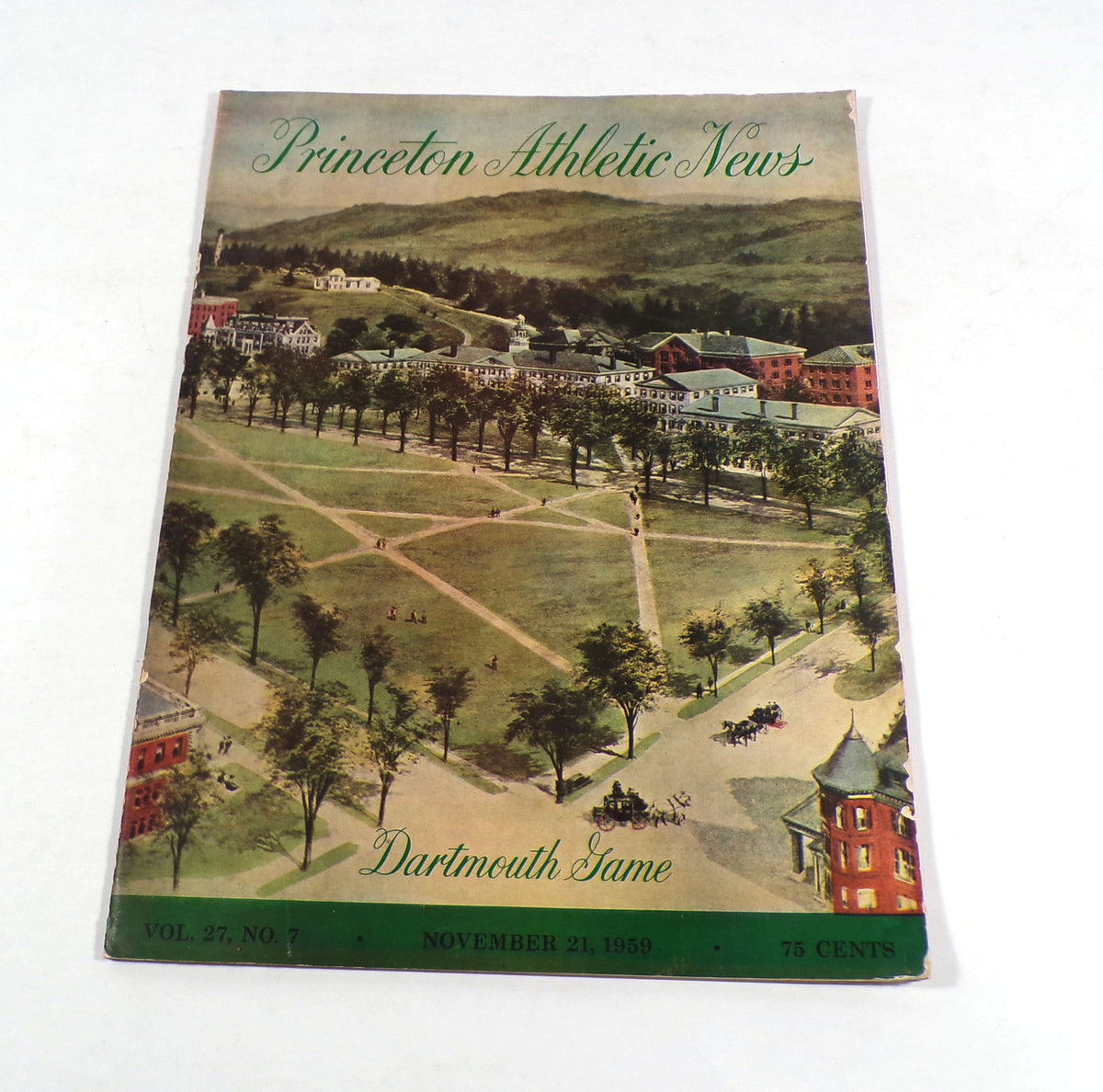1959 Dartmouth at Princeton College Football Program 11-21-59