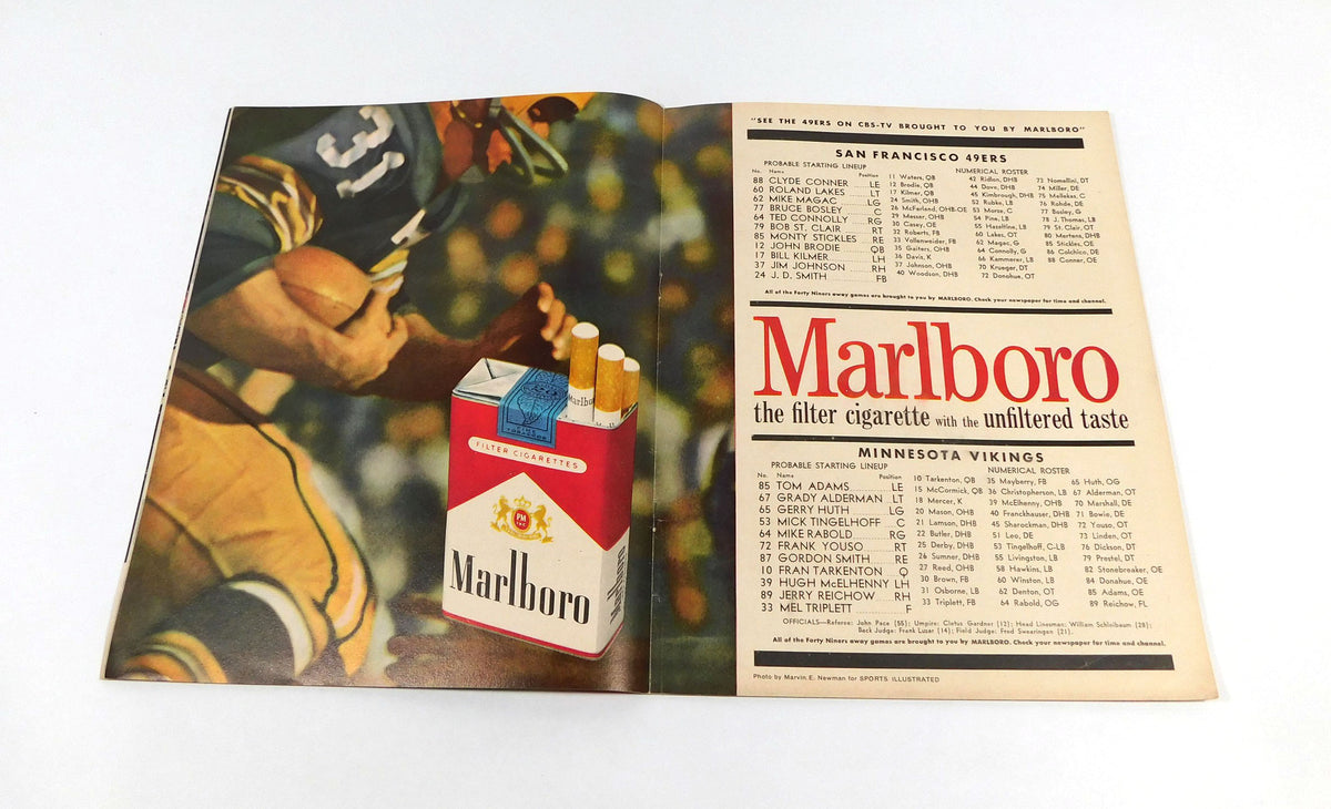 1962 Minnesota Vikings at San Francisco 49ers NFL Football Program 9-30-62 Pic2