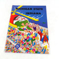 1957 Indiana at Michigan State College Football Program 9-28-57