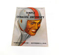 1948 Temple at Syracuse College Football Program 11-6-48