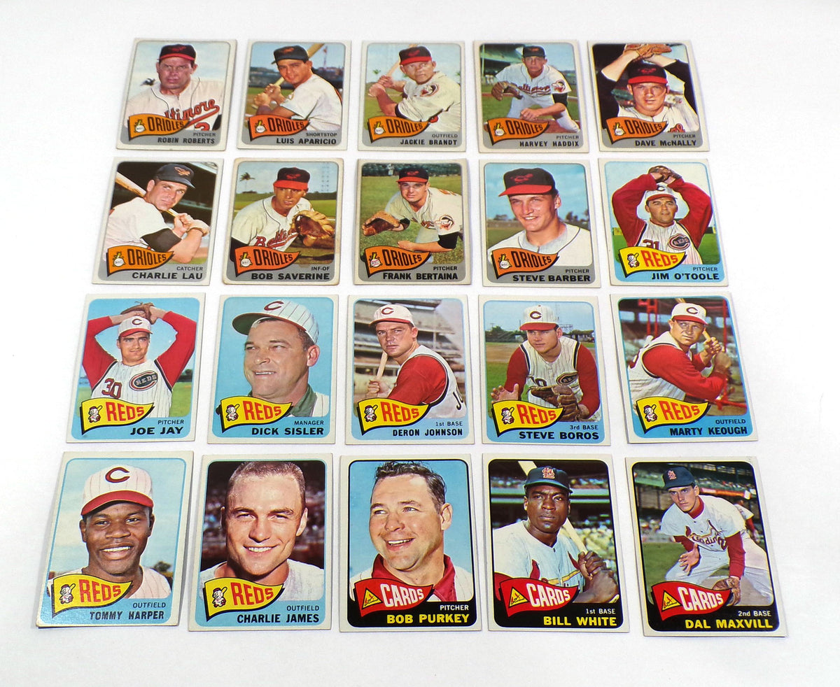 Lot of (144) Different 1965 Topps Baseball Cards Ford Spahn Marichal++ Pic2