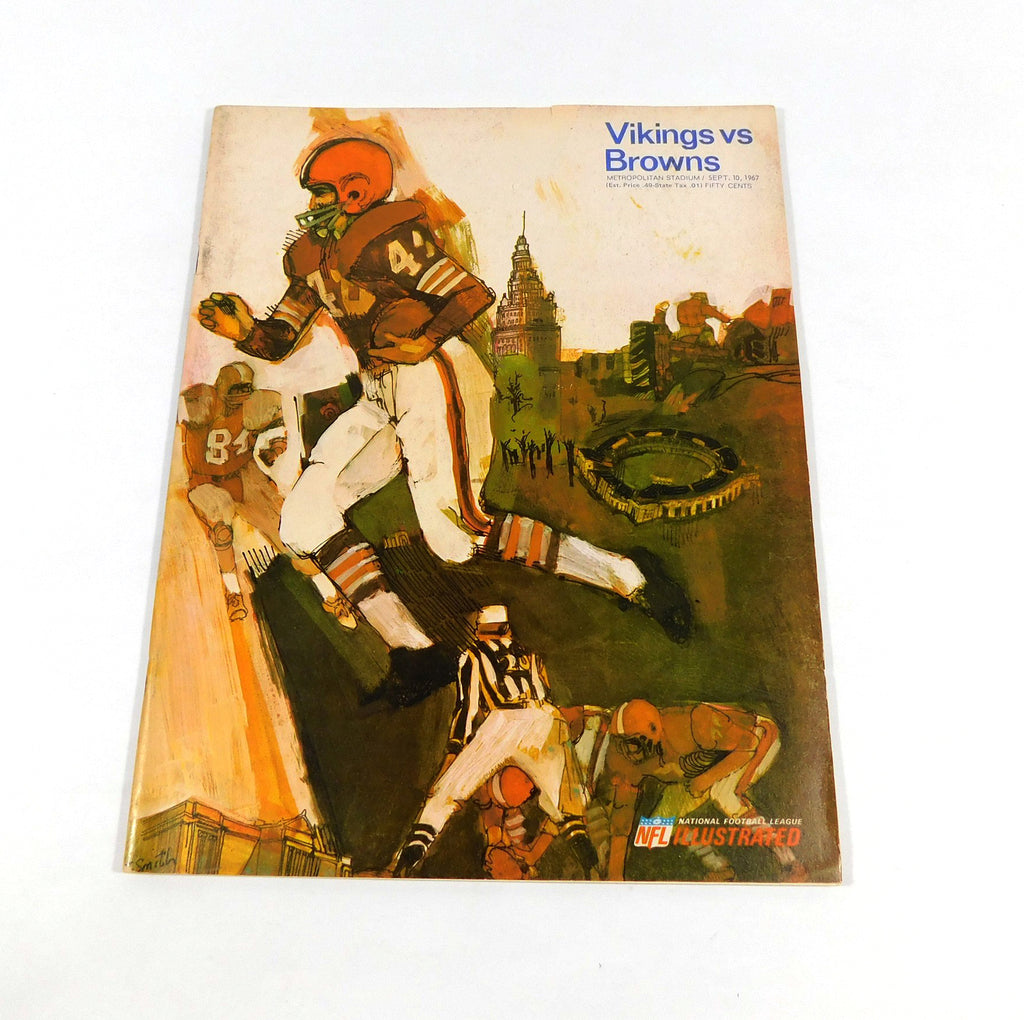 1967 Cleveland Browns at Minnesota Vikings NFL Football Program 9-10-67