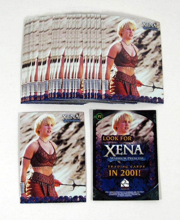 Lot of (50) 2001 Rittenhouse Xena Warrior Princess Seasons 4 & 5 Promo Card (P2)