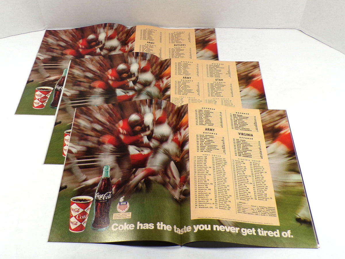 Lot of (3) Different 1967 Army College Football Programs Pic2