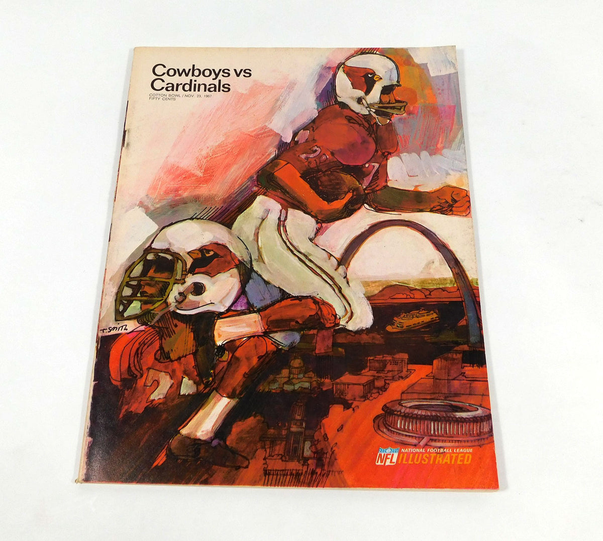1967 St. Louis Cardinals at Dallas Cowboys NFL Football Program 11-23-67