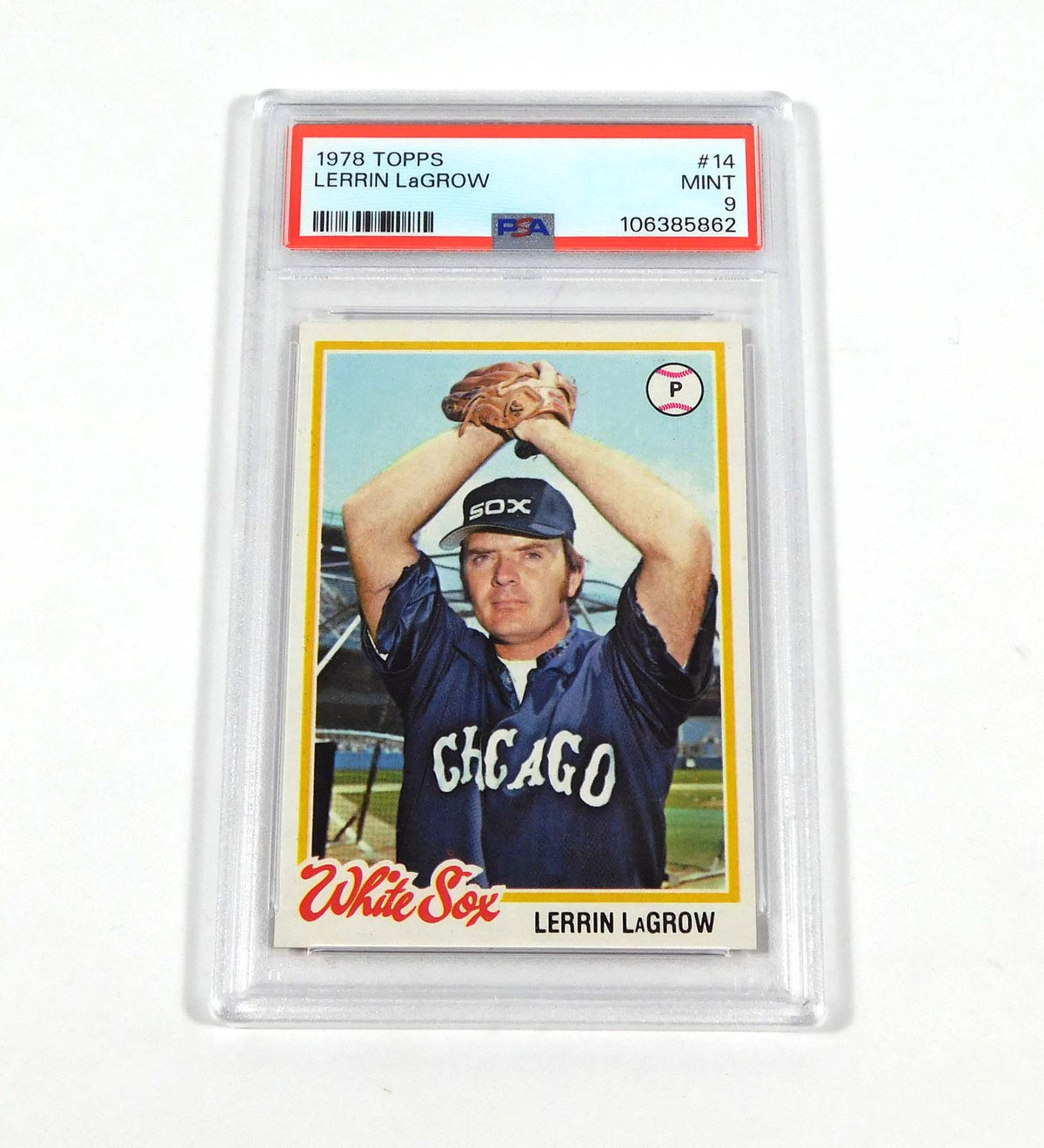 1978 Topps Lerrin LaGrow #14 White Sox PSA 9
