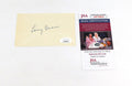 Larry Gardner Signed 3 x 5 Index Card Red Sox JSA Auto AW70078