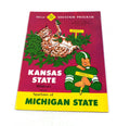 1958 Kansas State at Michigan State College Football Program 11-22-58
