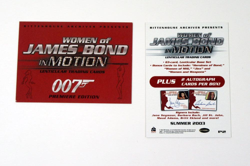 2003 Rittenhouse Archives Women of James Bond In Motion Promo Card (P2) Nm/Mt