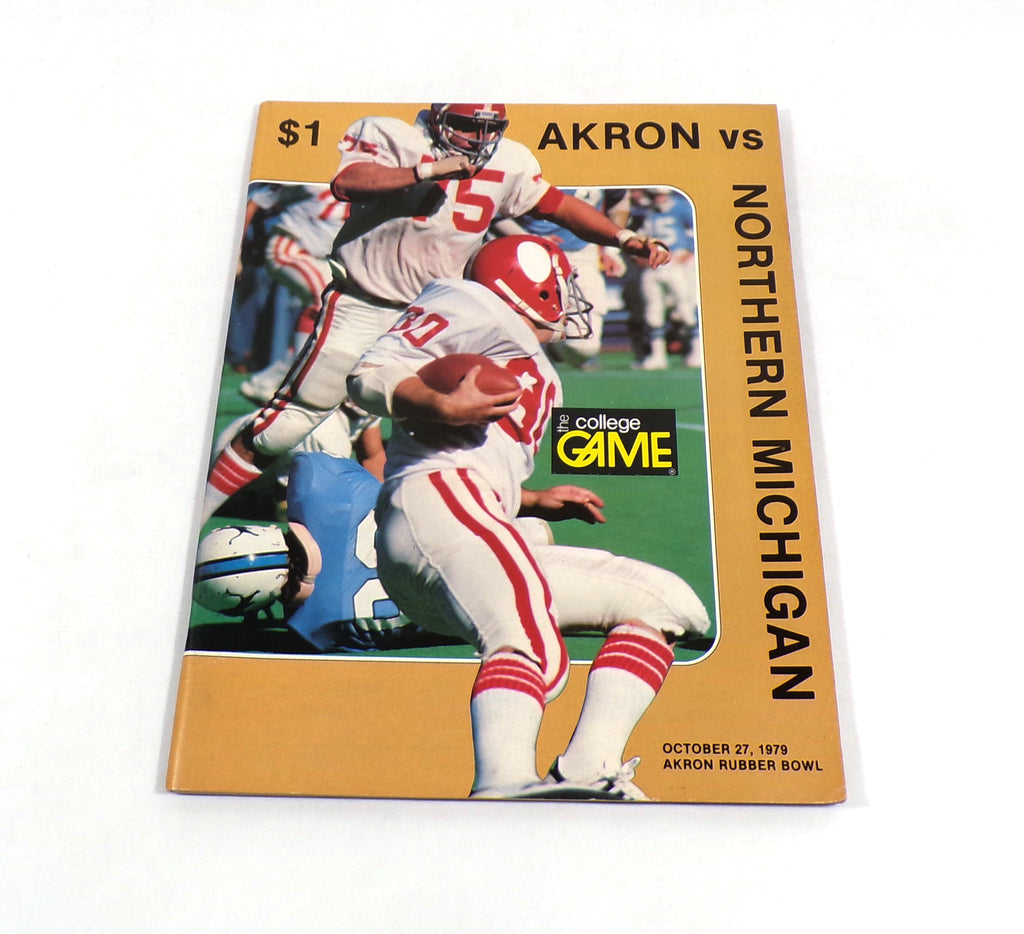 1979 Northern Michigan at Akron College Football Program 10-27-79