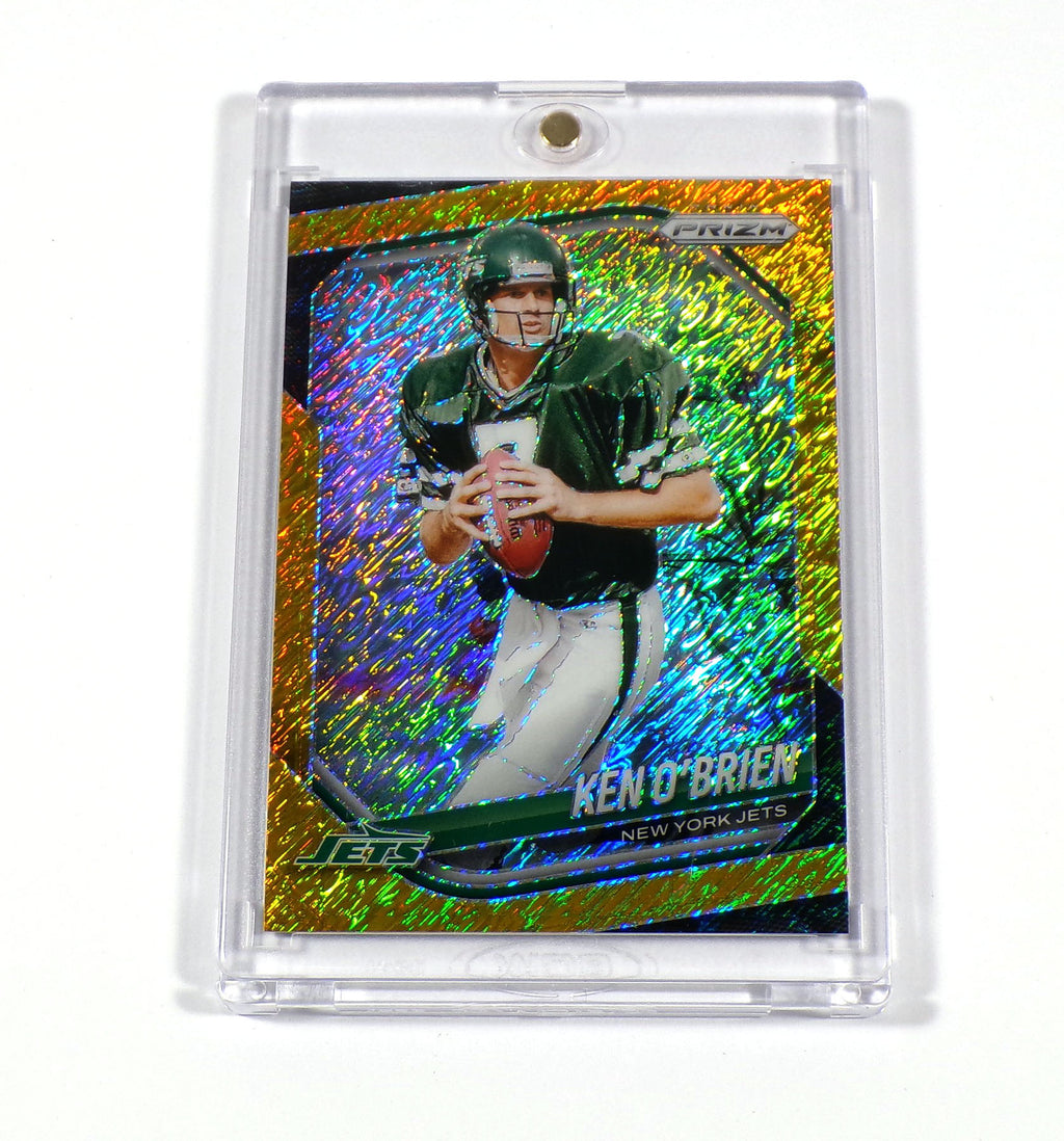 2025 Panini Prizm Ken O'Brien Gold Shimmer Prizm #185 Jets /10