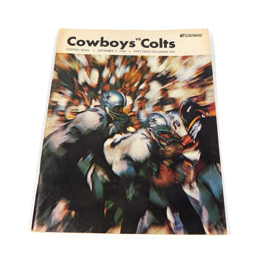 1968 Baltimore Colts at Dallas Cowboys NFL Football Program 9-7-68