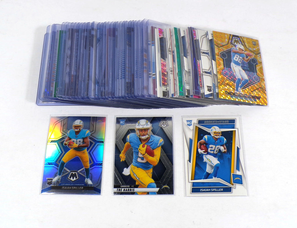 Lot of (64) 2020-2025 Panini & Topps Los Angeles Chargers Rookies Hampton Palmer