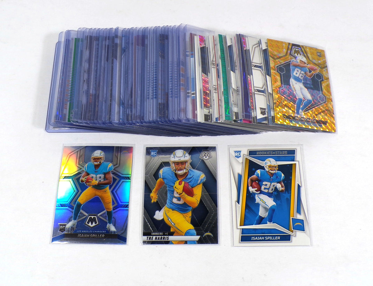 Lot of (64) 2020-2025 Panini & Topps Los Angeles Chargers Rookies Hampton Palmer