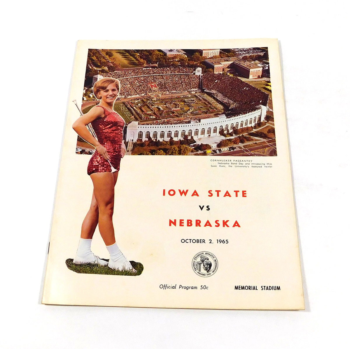 1965 Iowa State at Nebraska College Football Program 10-2-65
