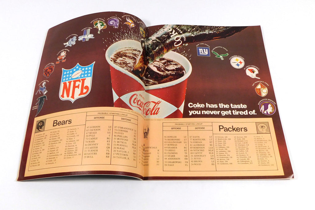 1968 Chicago Bears at Green Bay Packers NFL Football Program 11-3-68 Pic2