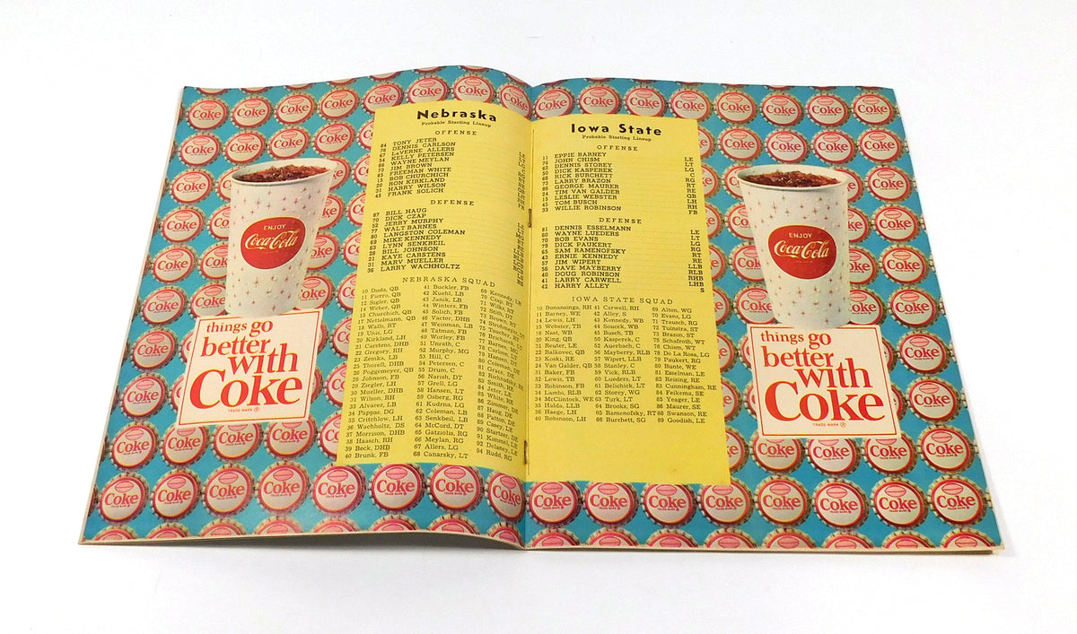 1965 Iowa State at Nebraska College Football Program 10-2-65 Pic2