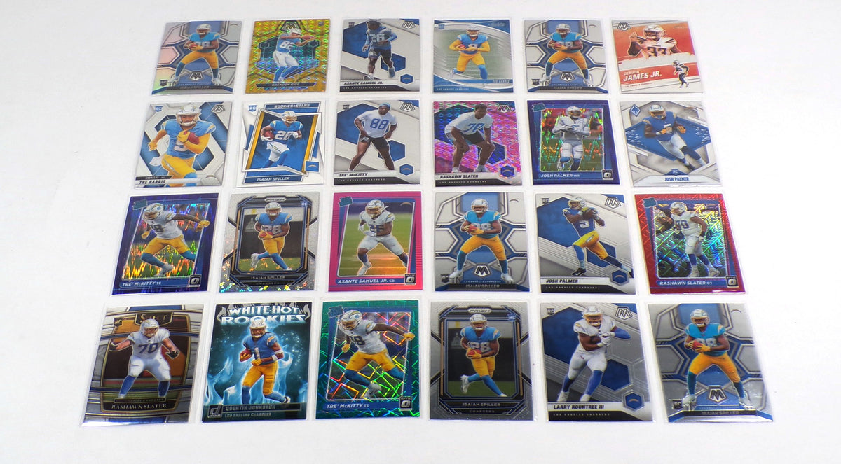 Lot of (64) 2020-2025 Panini & Topps Los Angeles Chargers Rookies Hampton Palmer Pic2