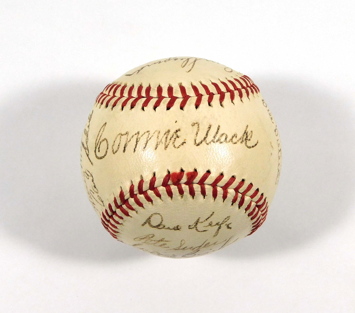 1947 Philadelphia A's Team Signed League Baseball 20 JSA Autos Connie Mack++ Pic2