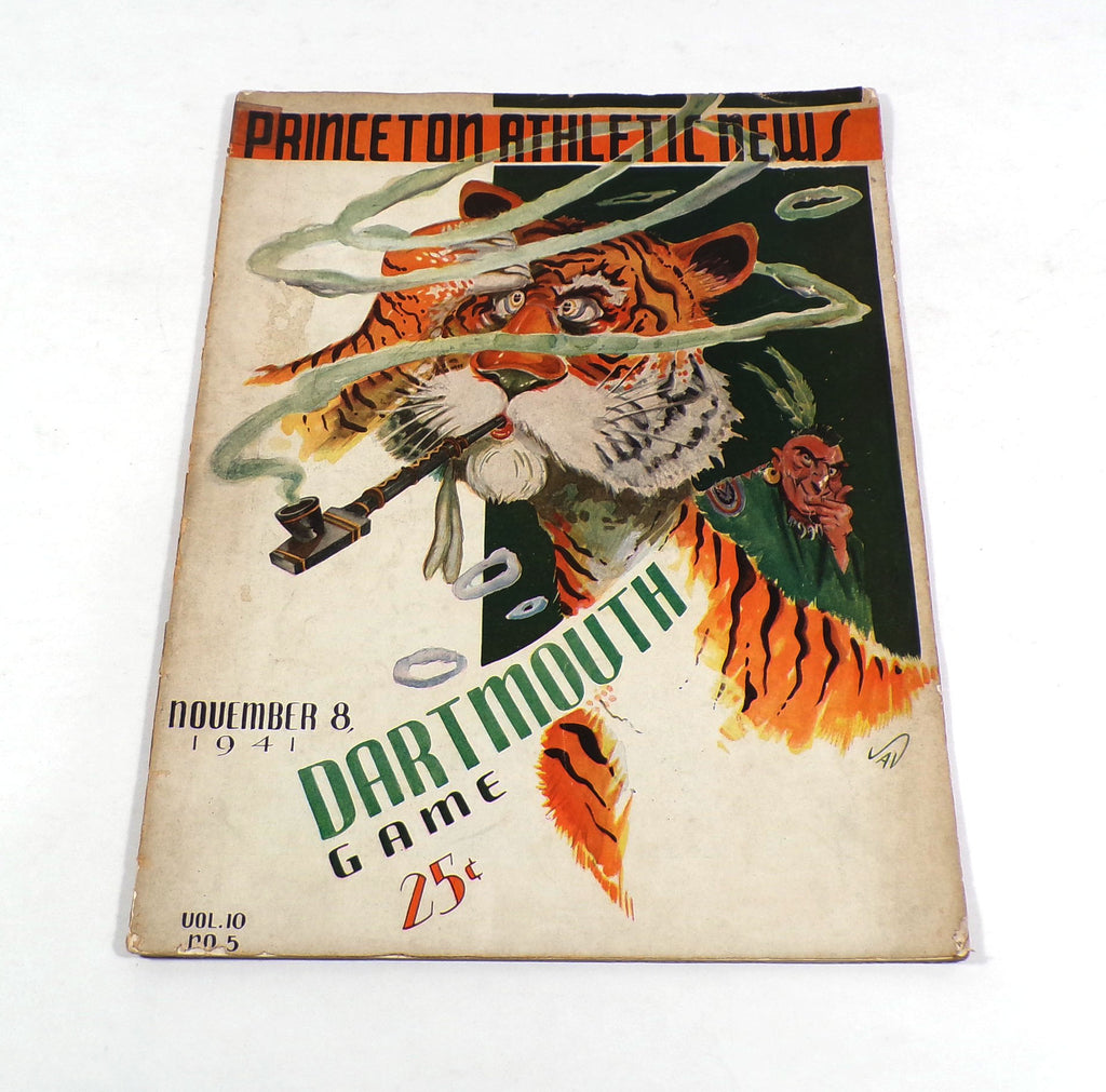 1941 Dartmouth at Princeton College Football Program 11-8-41