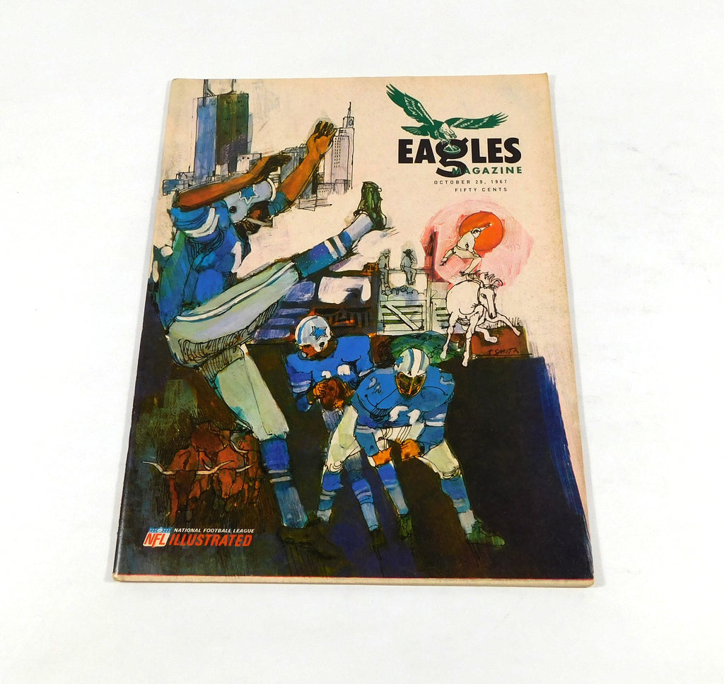 1967 Dallas Cowboys at Philadelphia Eagles NFL Football Program 10-29-67