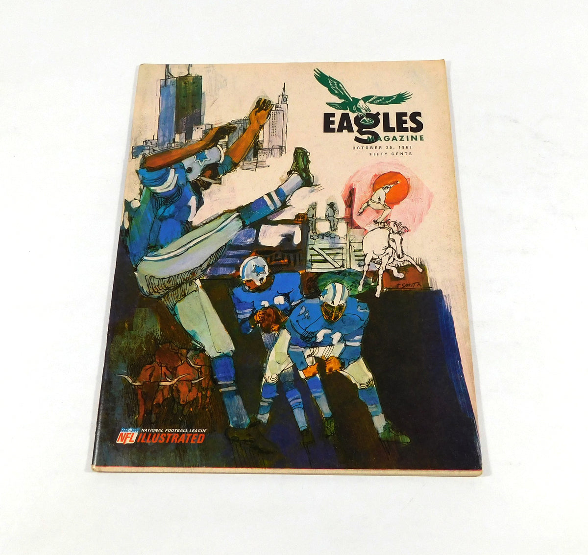 1967 Dallas Cowboys at Philadelphia Eagles NFL Football Program 10-29-67
