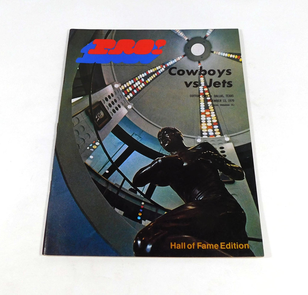 1970 New York Jets at Dallas Cowboys NFL Football Program 9-13-70