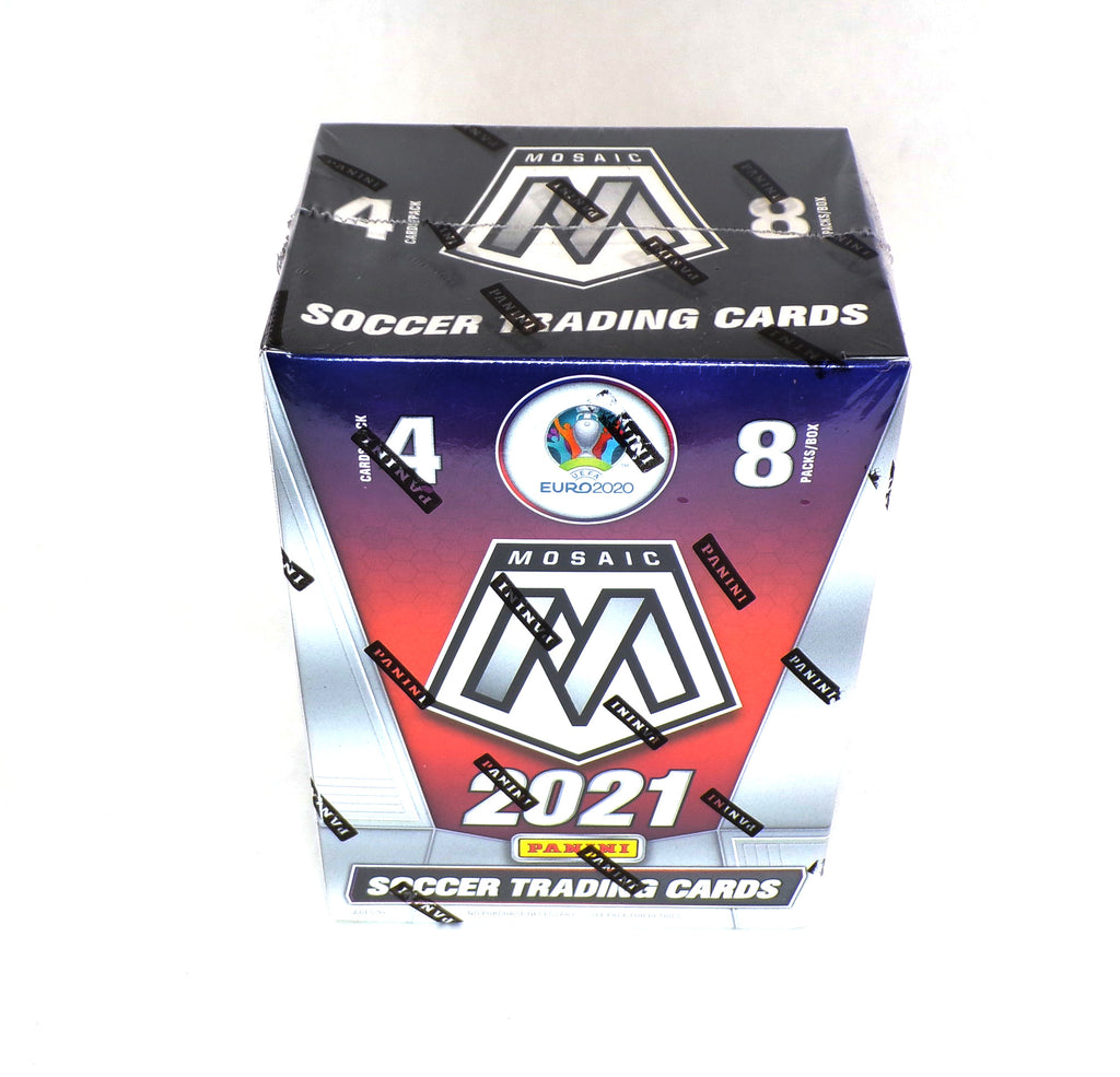 2021 Panini Mosaic Soccer Blaster Box Sealed (8 Packs) Orange Fluorescent