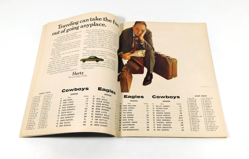 1967 Dallas Cowboys at Philadelphia Eagles NFL Football Program 10-29-67 Pic2