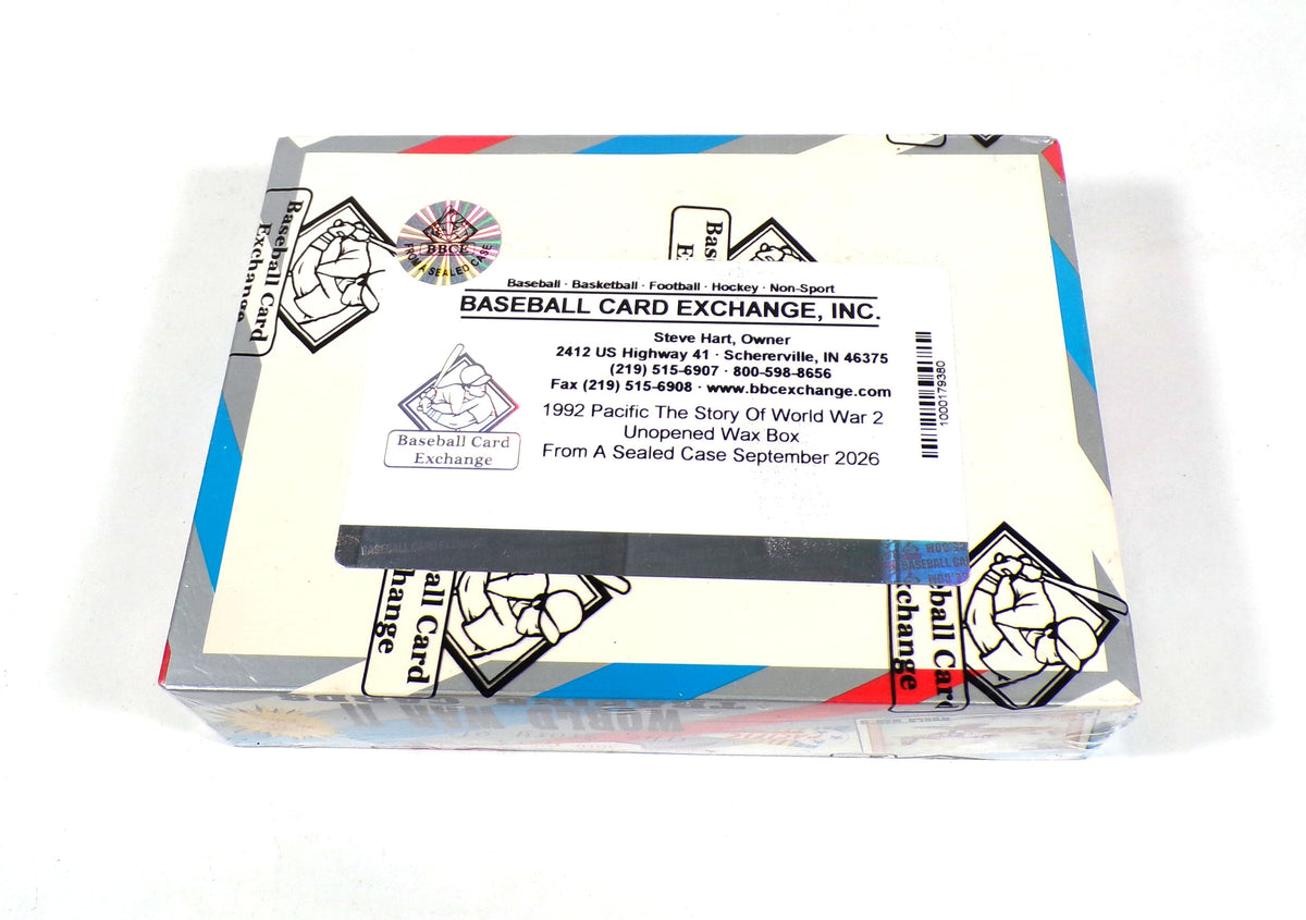 1992 Pacific The Story of World War 2 Box (36 Pks) BBCE Wrapped FASC Sealed Case Pic2
