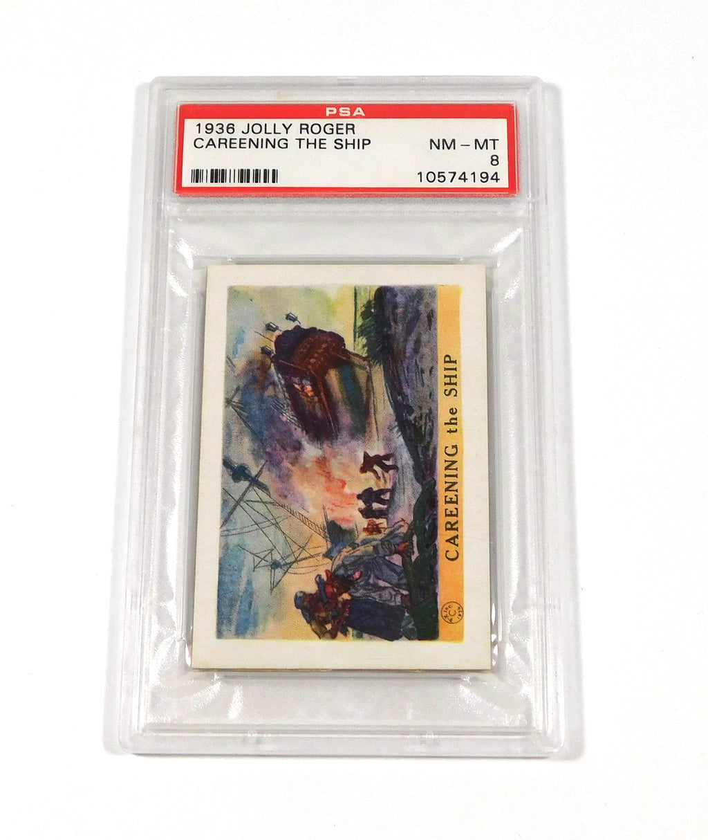 1936 Pac-Kups Jolly Roger Careening The Ship PSA 8