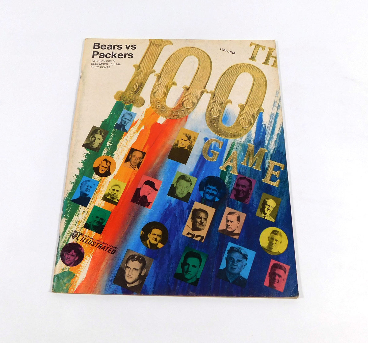 1968 Green Bay Packers at Chicago Bears NFL Football Program 12-15-68