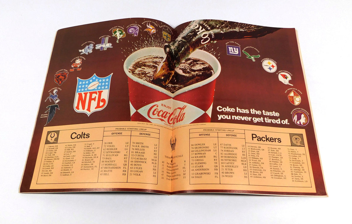 1968 Baltimore Colts at Green Bay Packers NFL Football Program 12-7-68 Pic2