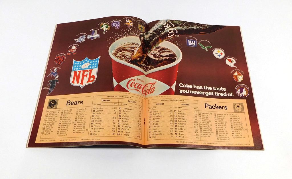 1968 Green Bay Packers at Chicago Bears NFL Football Program 12-15-68 Pic2