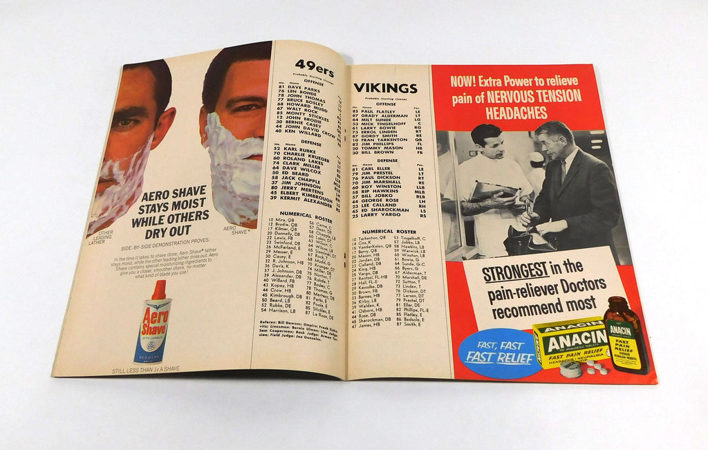 1965 Minnesota Vikings at San Francisco 49ers NFL Football Program 10-24-65 Pic2