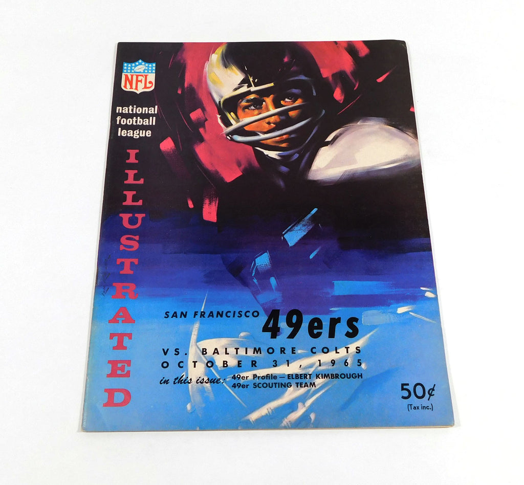 1965 Baltimore Colts at San Francisco 49ers NFL Football Program 10-31-65