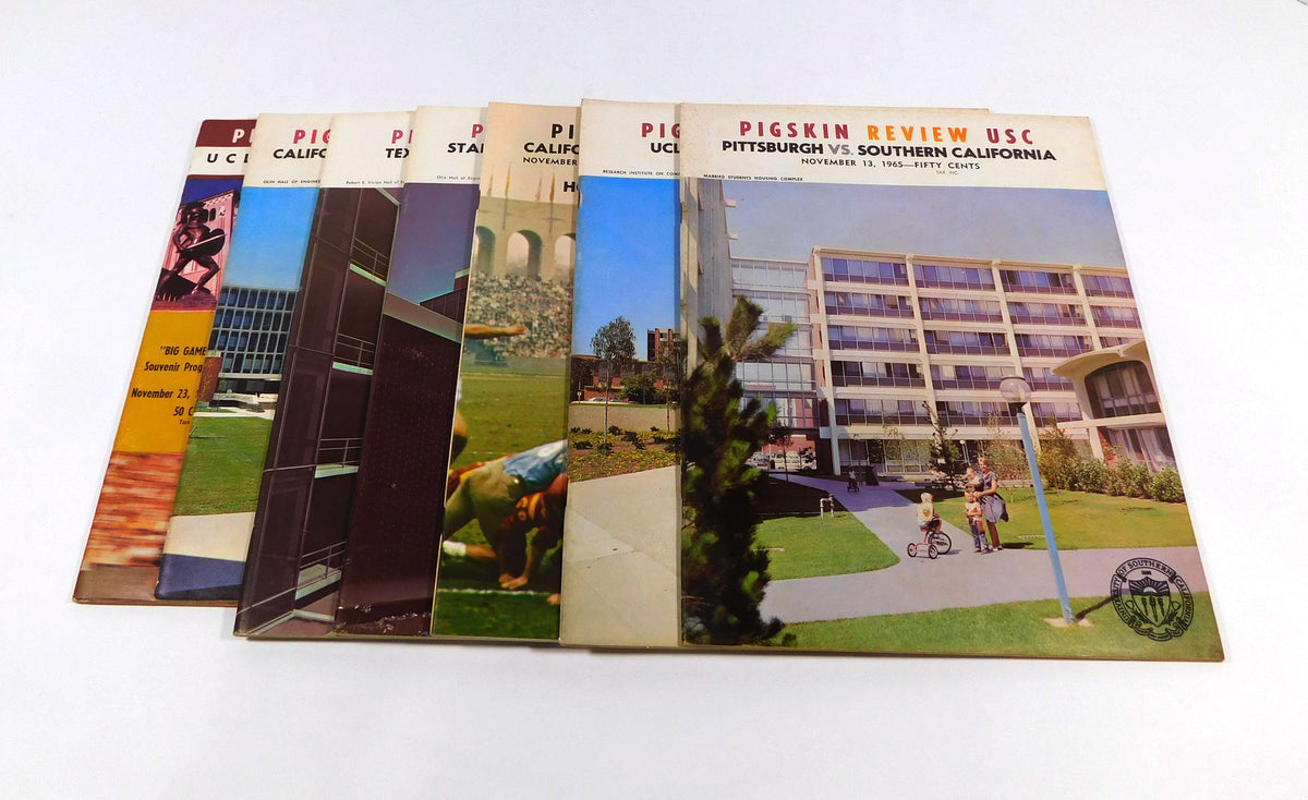 Lot of (7) Different 1964 to 1967 USC College Football Programs