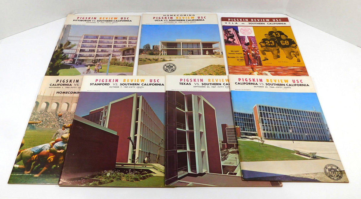 Lot of (7) Different 1964 to 1967 USC College Football Programs Pic2