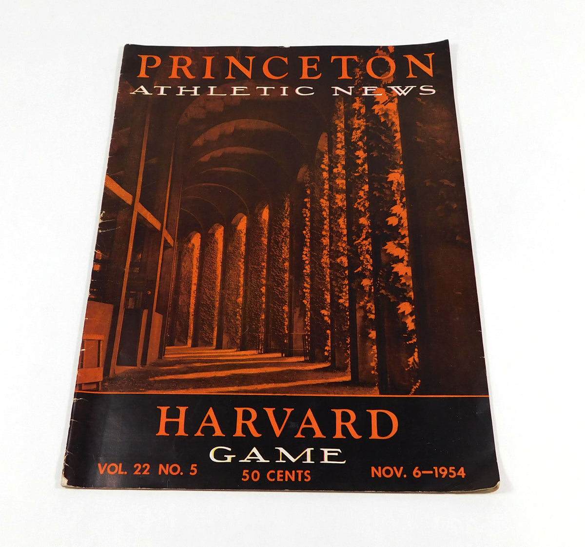 1954 Harvard at Princeton College Football Program 11-6-54