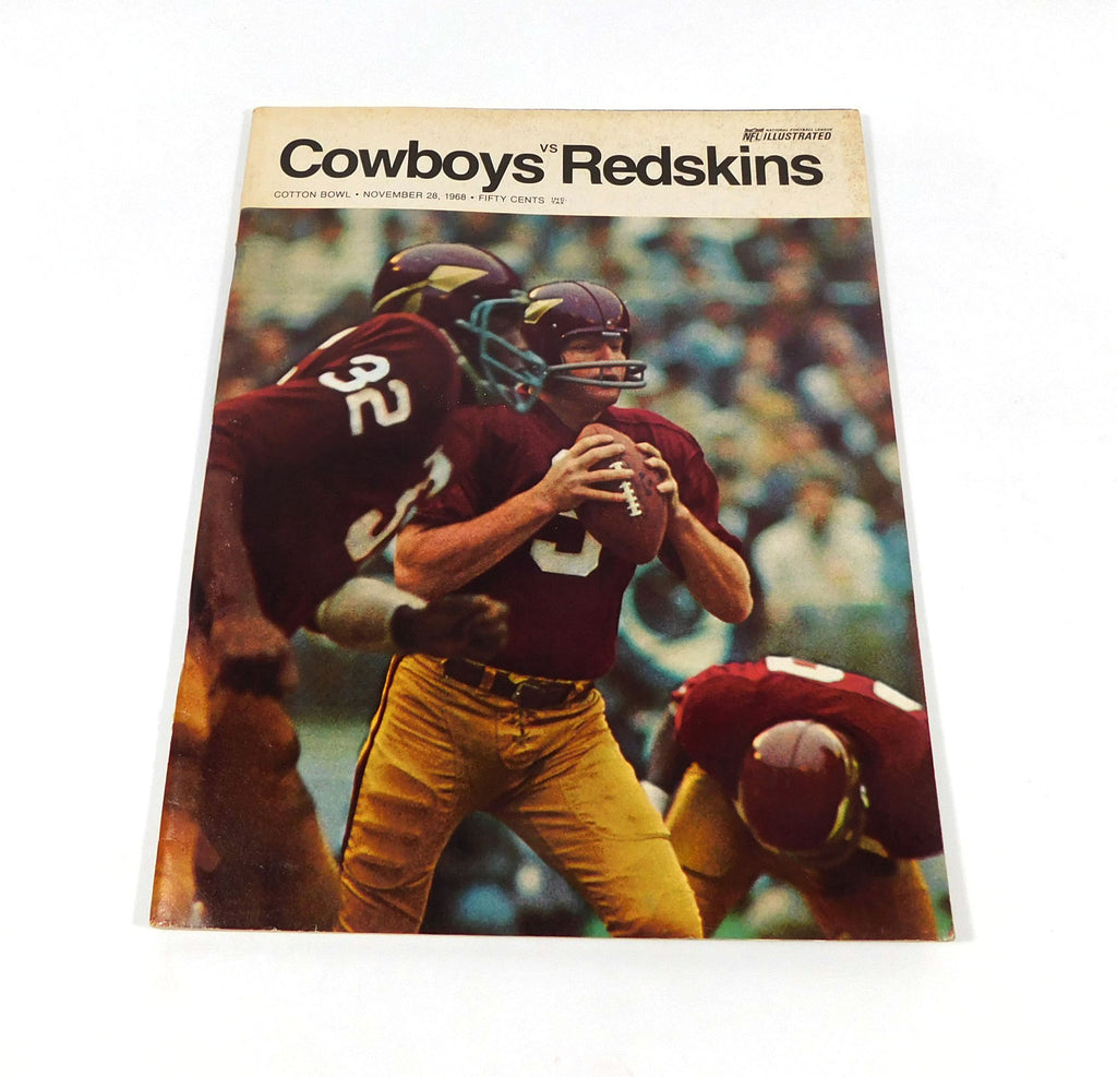 1968 Washington Redskins at Dallas Cowboys NFL Football Program 11-28-68