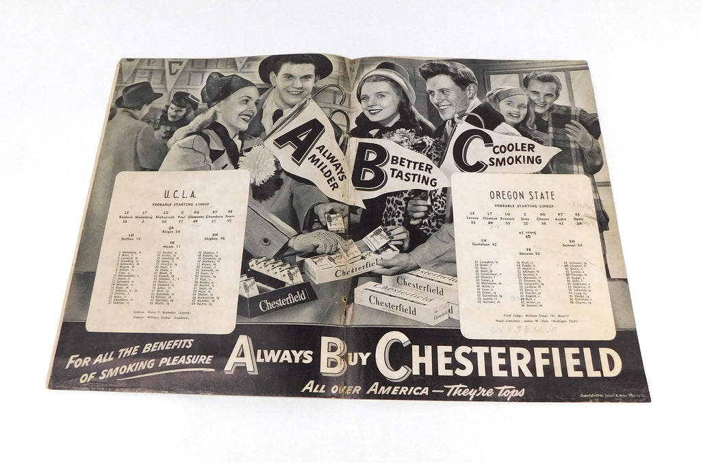 1946 Oregon State at UCLA College Football Program 9-28-46 Pic2